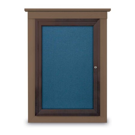 United Visual Products Single Door Enclosed Cathedral Letterboa UV1300CD-GOLD-GREEN